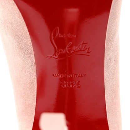 Christian Louboutin Suede Dolly 100 Pumps 38.5 Rosy 7 of 11