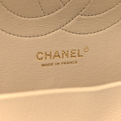Chanel Caviar Quilted Jumbo Double Flap Beige Clair 6 of 10