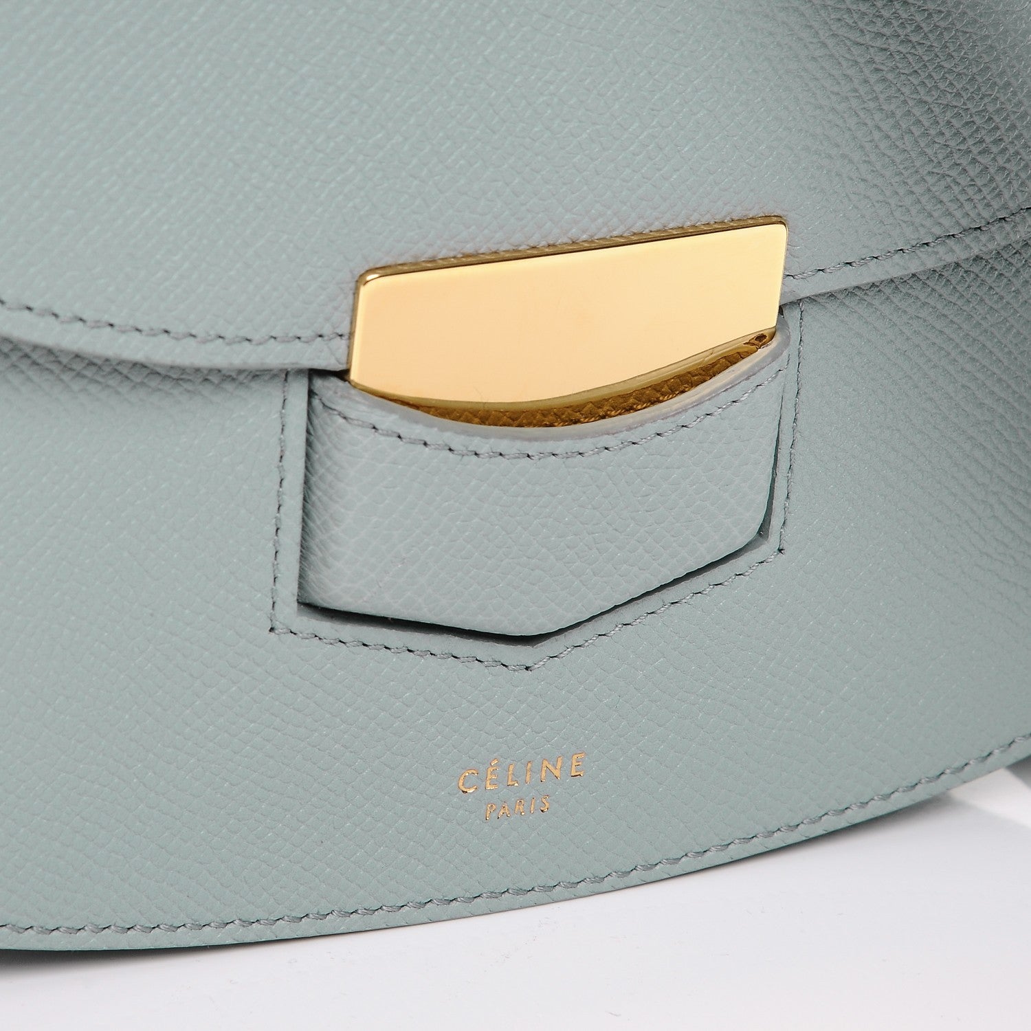 Celine Grained Calfskin Compact Trotteur Cloud 5 of 8