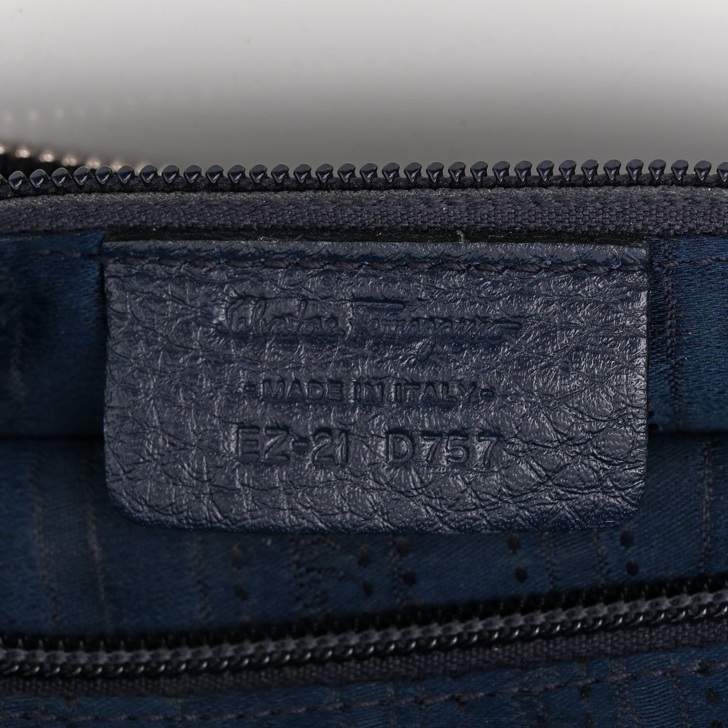 Salvatore Ferragamo Calfskin Fanisa Gancini Hobo Oxford Blue 7 of 14