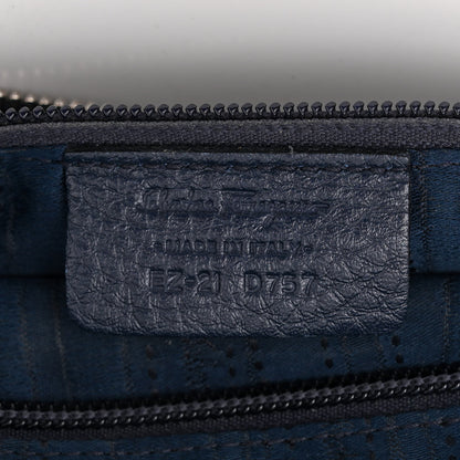Salvatore Ferragamo Calfskin Fanisa Gancini Hobo Oxford Blue 7 of 14