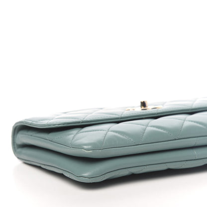 Chanel Lambskin Quilted Medium Trendy CC Flap Turquoise 8 of 12