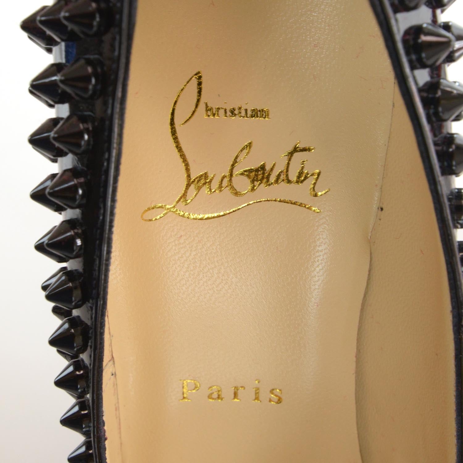 Christian Louboutin Patent Alti Spikes 160 Pumps 36.5 Black 5 of 6