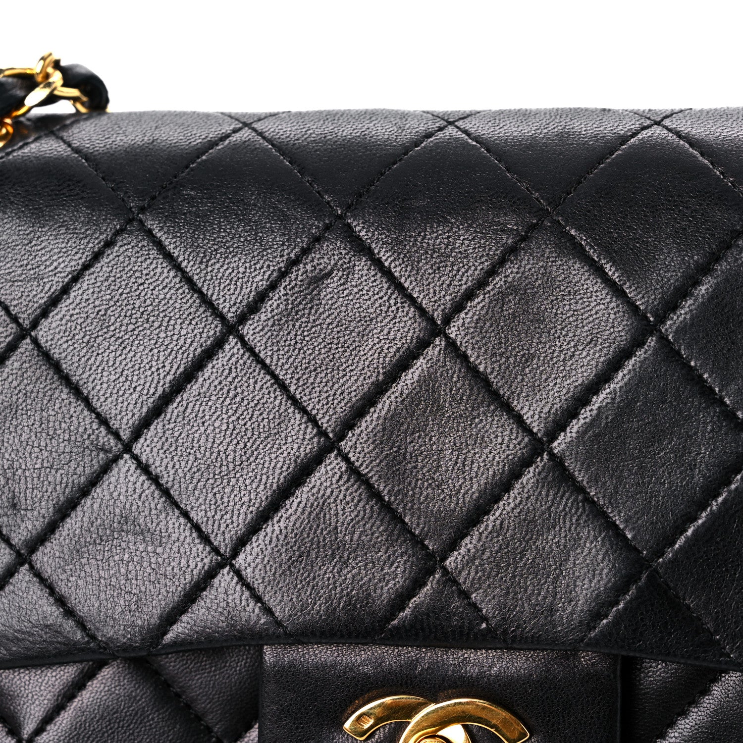 Chanel Lambskin Quilted Small Double Flap Black 19 of 19