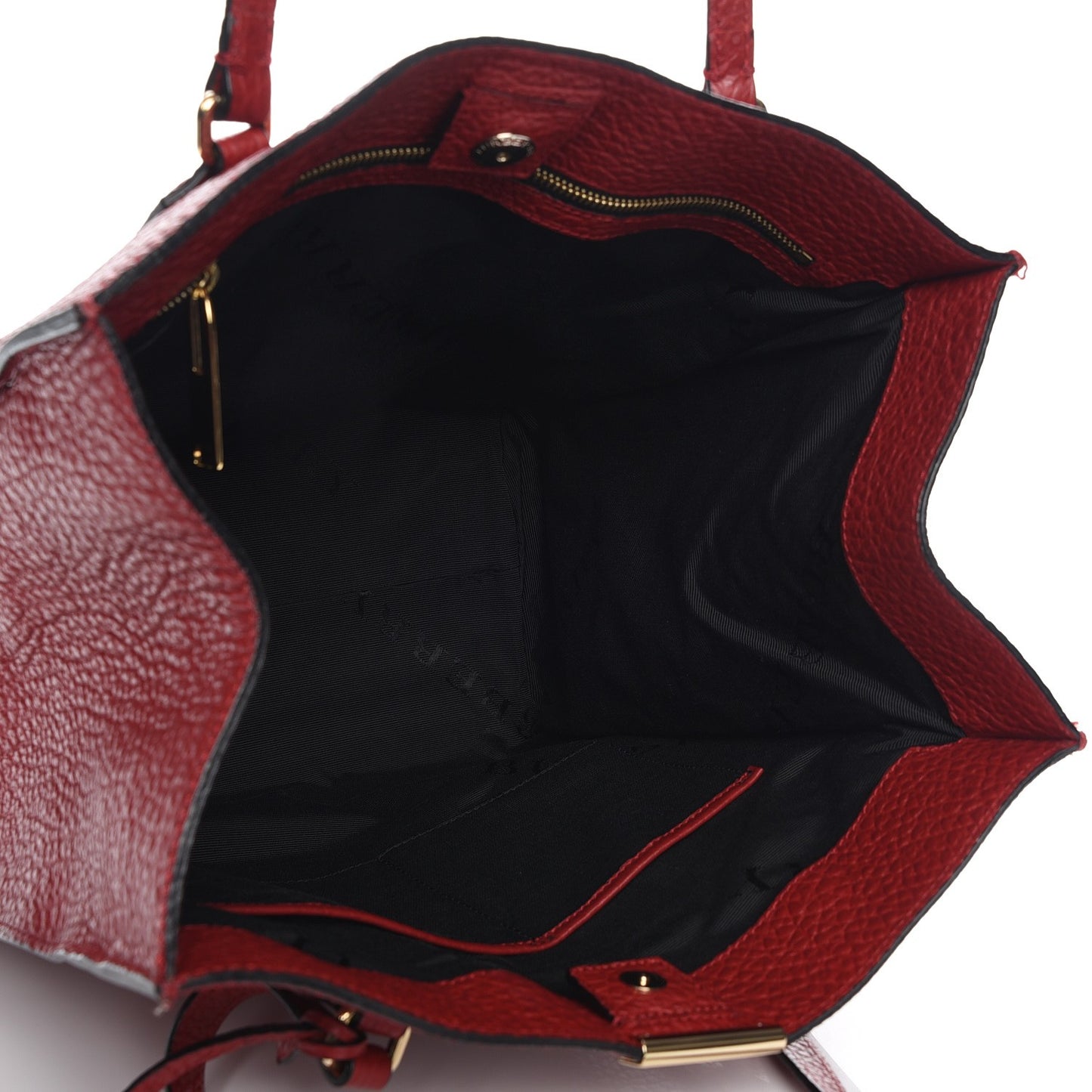 Heritage Grain Medium Woodbury Tote Military Red
