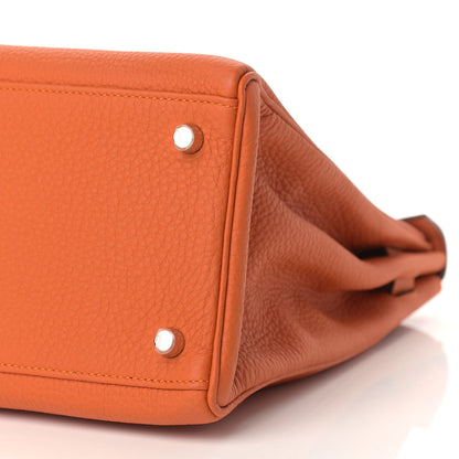 Hermes Togo Kelly Retourne 35 Orange 9 of 10