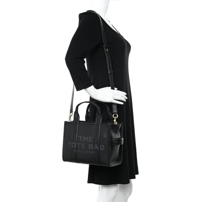 Marc Jacobs Grained Calfskin Small The Tote Bag Black 2 of 10