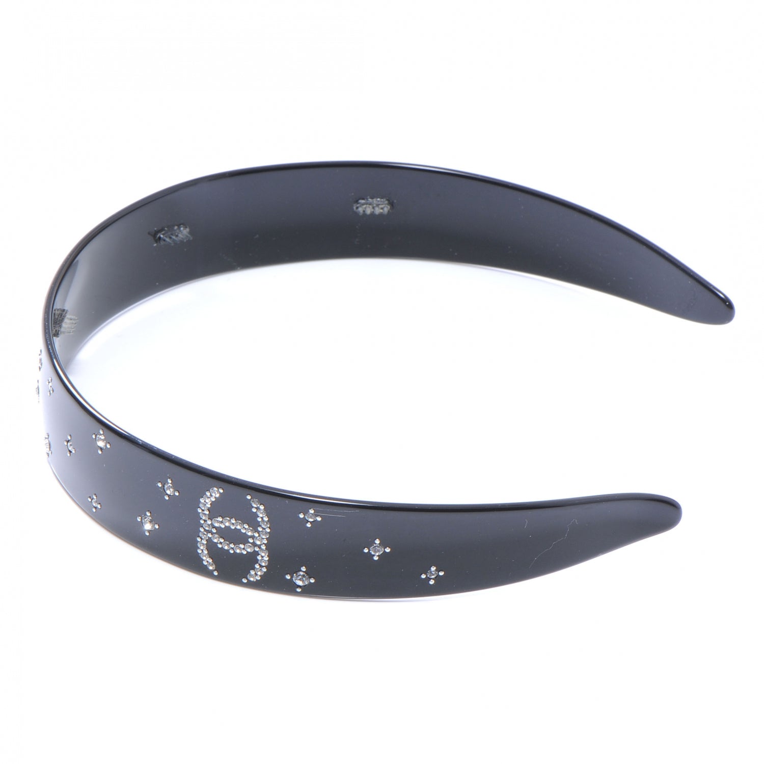 Chanel Plastic Crystal CC Headband 3 of 6