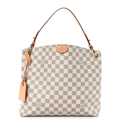 Louis Vuitton Damier Azur Graceful PM Rose Ballerine 1 of 9