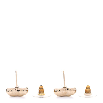 Chanel CC Heart Earrings Gold 3 of 5