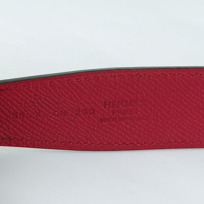 Hermes Epsom 32mm H Belt 85 Black Rouge Grenat 4 of 7