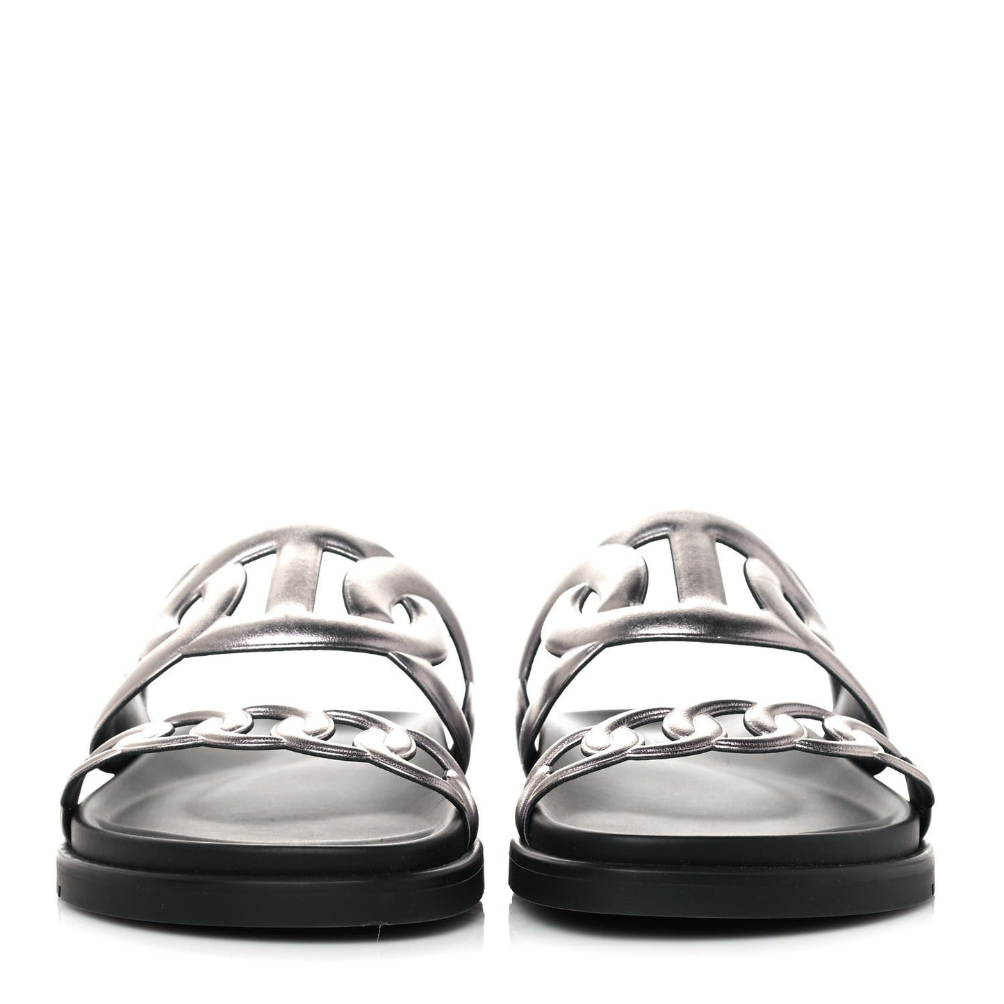 Nappa Extra Sandals 38.5 Gris Argent