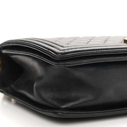 Chanel Lambskin Quilted New Medium Boy Flap Black 9 of 13