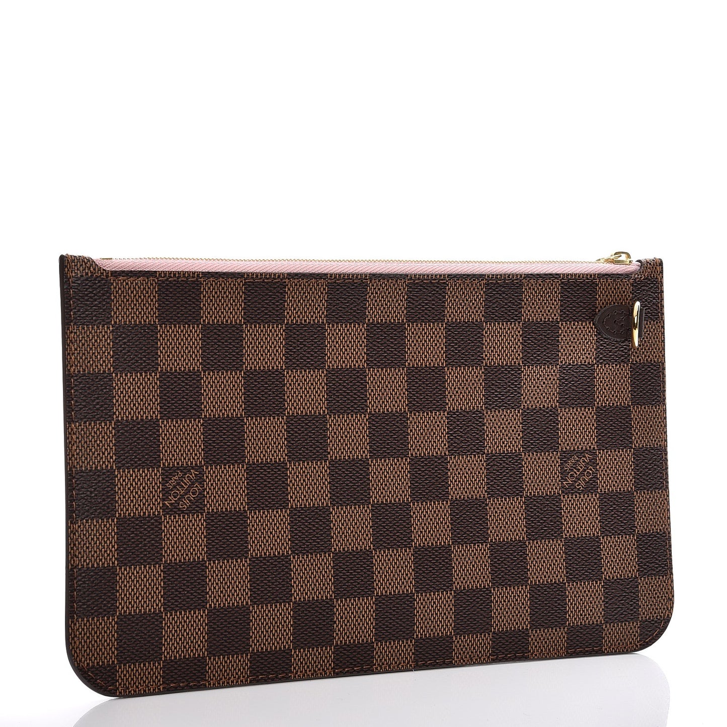 Damier Ebene Neverfull MM GM Pochette Rose Ballerine
