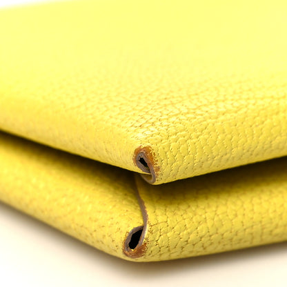 Hermes Chevre Mysore Calvi Card Case Lime 11 of 13