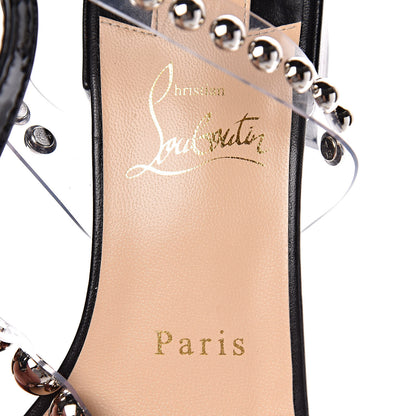 Christian Louboutin Patent PVC Faridaravie 25 Sandals 36 Black 7 of 8