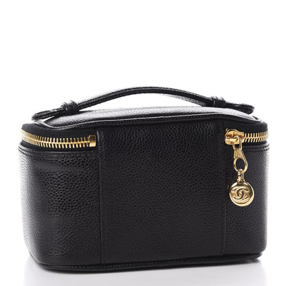 Chanel Caviar Vanity Cosmetic Case Black 2 of 13