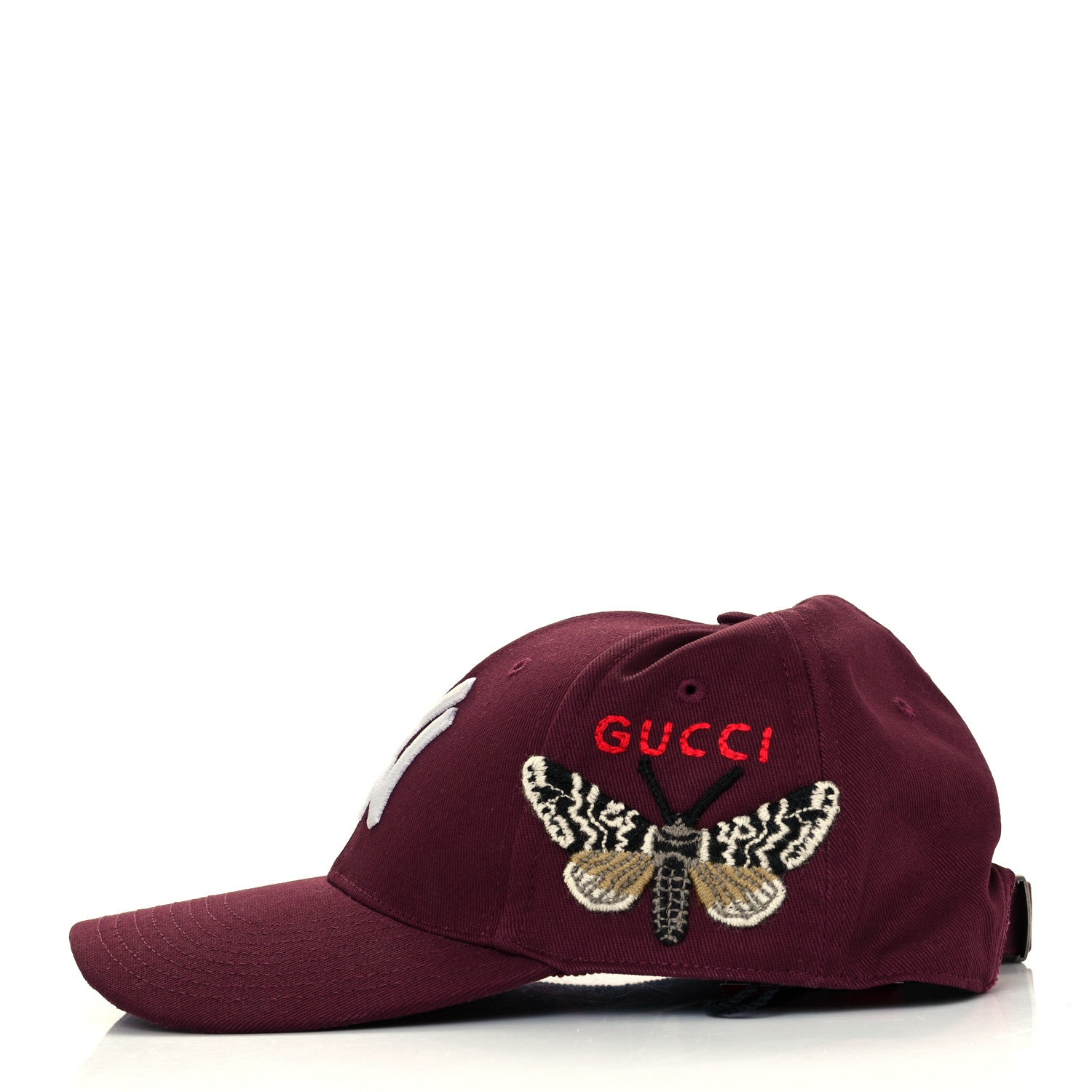 Gucci X MLB Cotton NY Yankees Baseball Hat 57-61 Lacquer 3 of 8