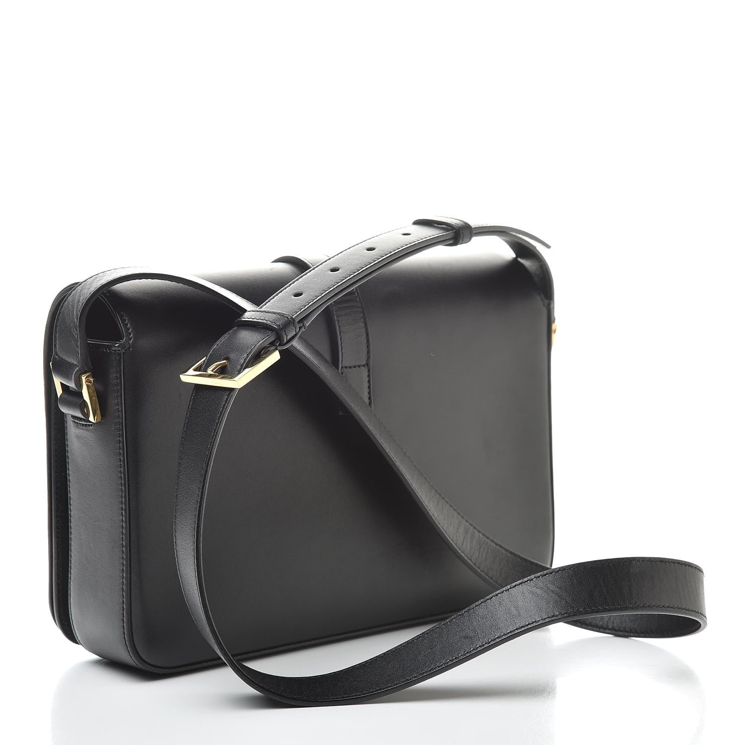 Saint Laurent Textured Calfskin Medium Classic Monogram Universite Bag Black 3 of 16