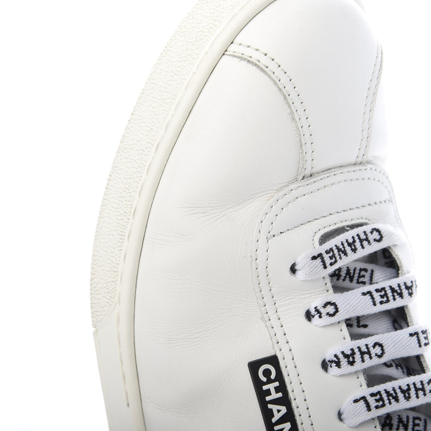 Calfskin CC Sneakers 38 White