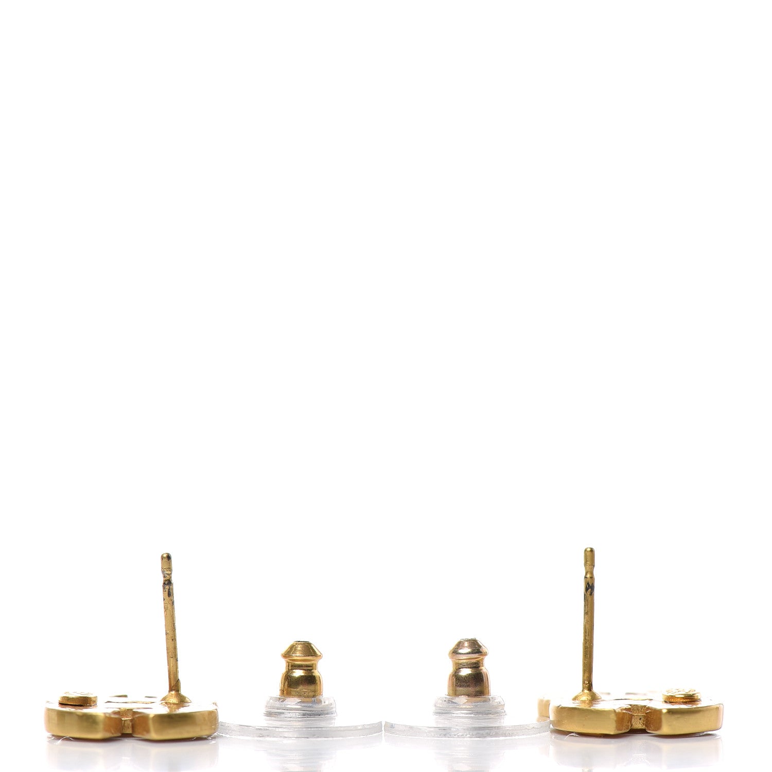 Chanel CC Earrings Gold 3 of 4