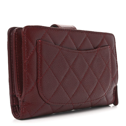 Chanel Caviar Quilted CC French Wallet Red 3 of 9