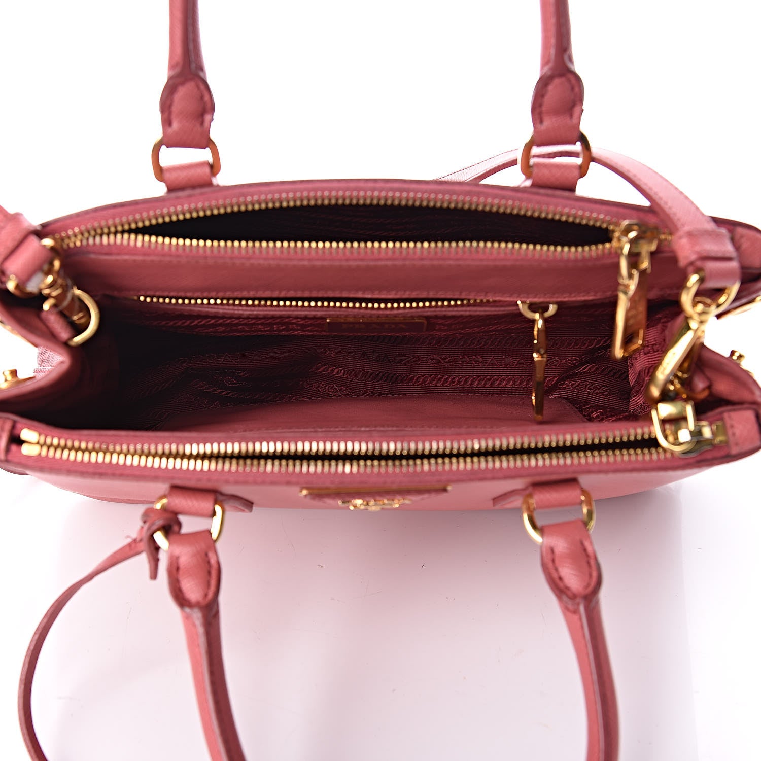 Prada Saffiano Small Galleria Double Zip Tote Tamaris 5 of 18