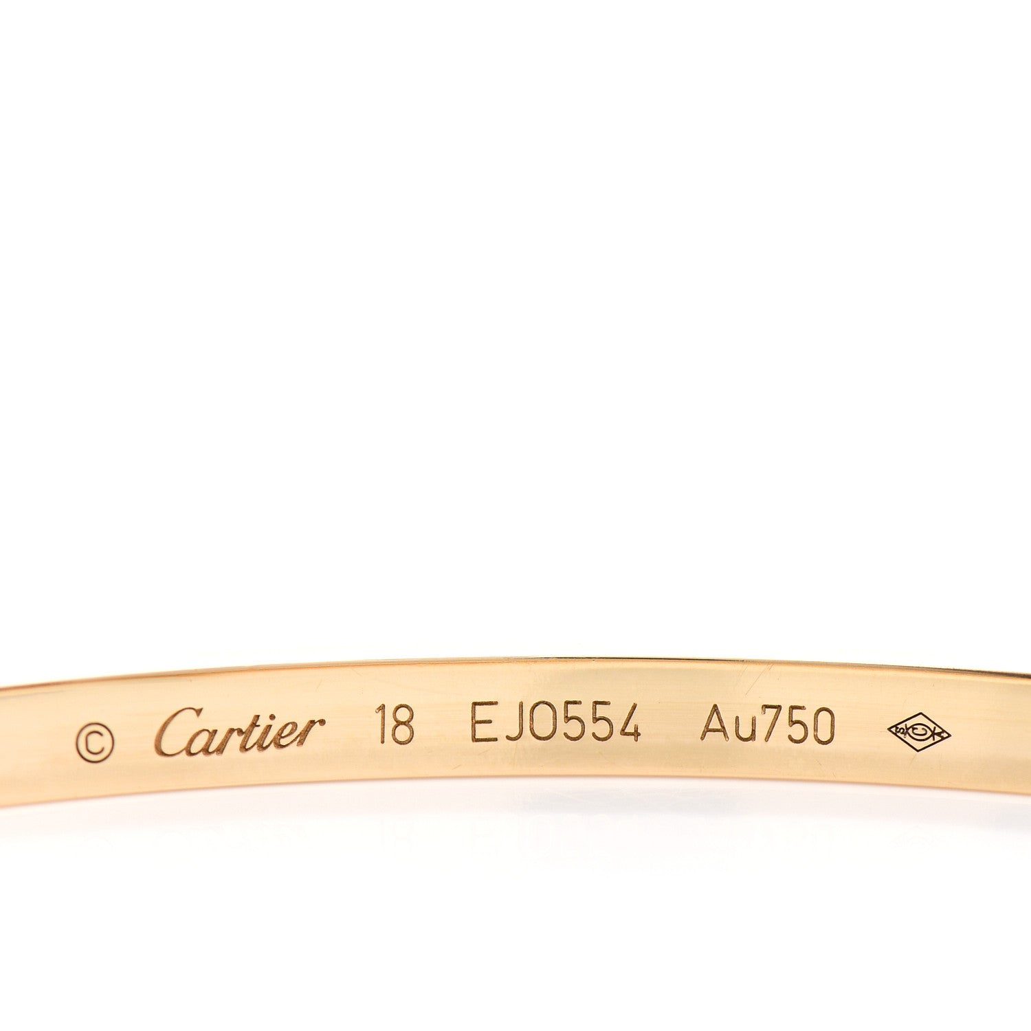 Cartier 18K Yellow Gold Small LOVE Bracelet 18 4 of 5