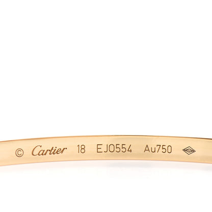 Cartier 18K Yellow Gold Small LOVE Bracelet 18 4 of 5