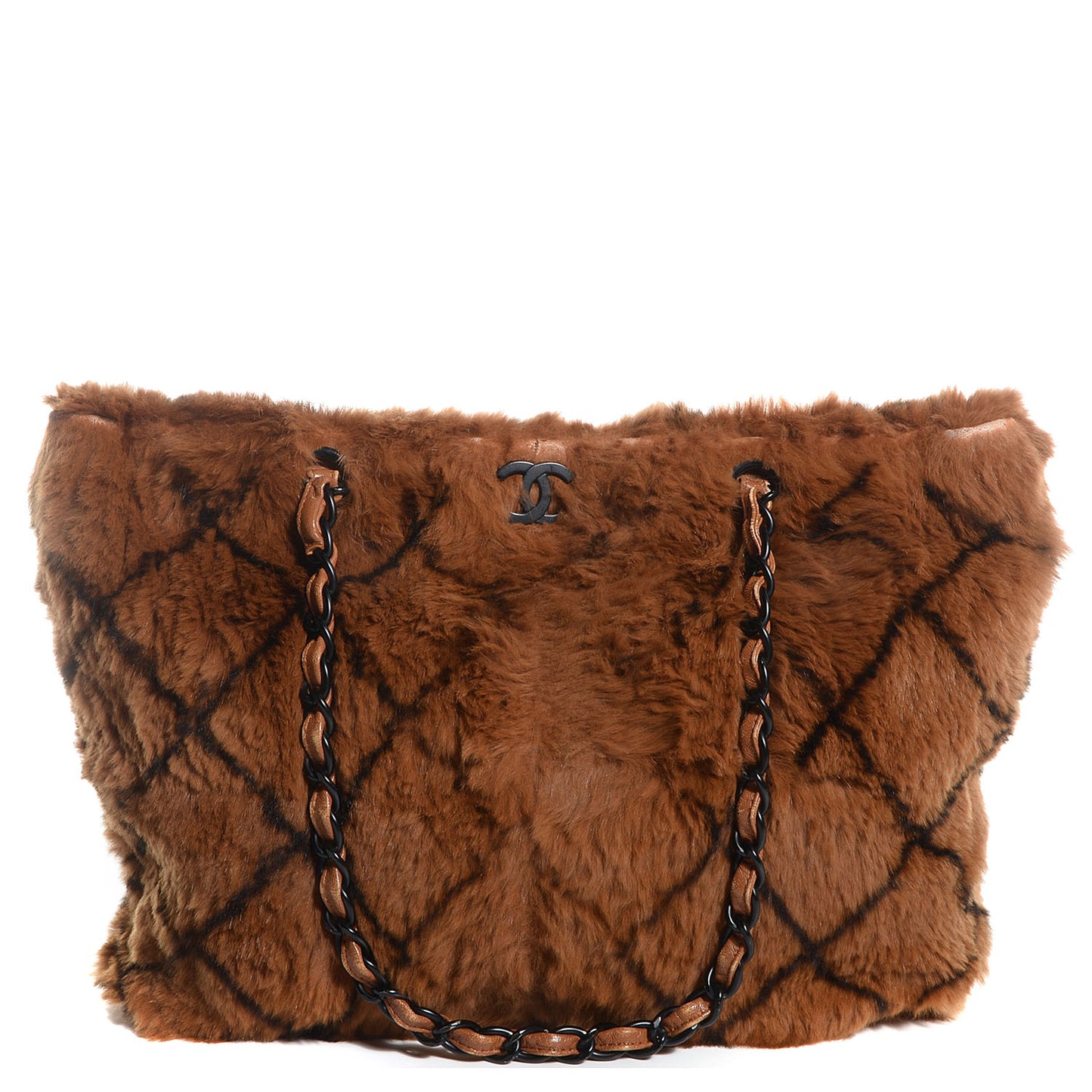 Lapin Fur Quilt Pattern Tote Brown