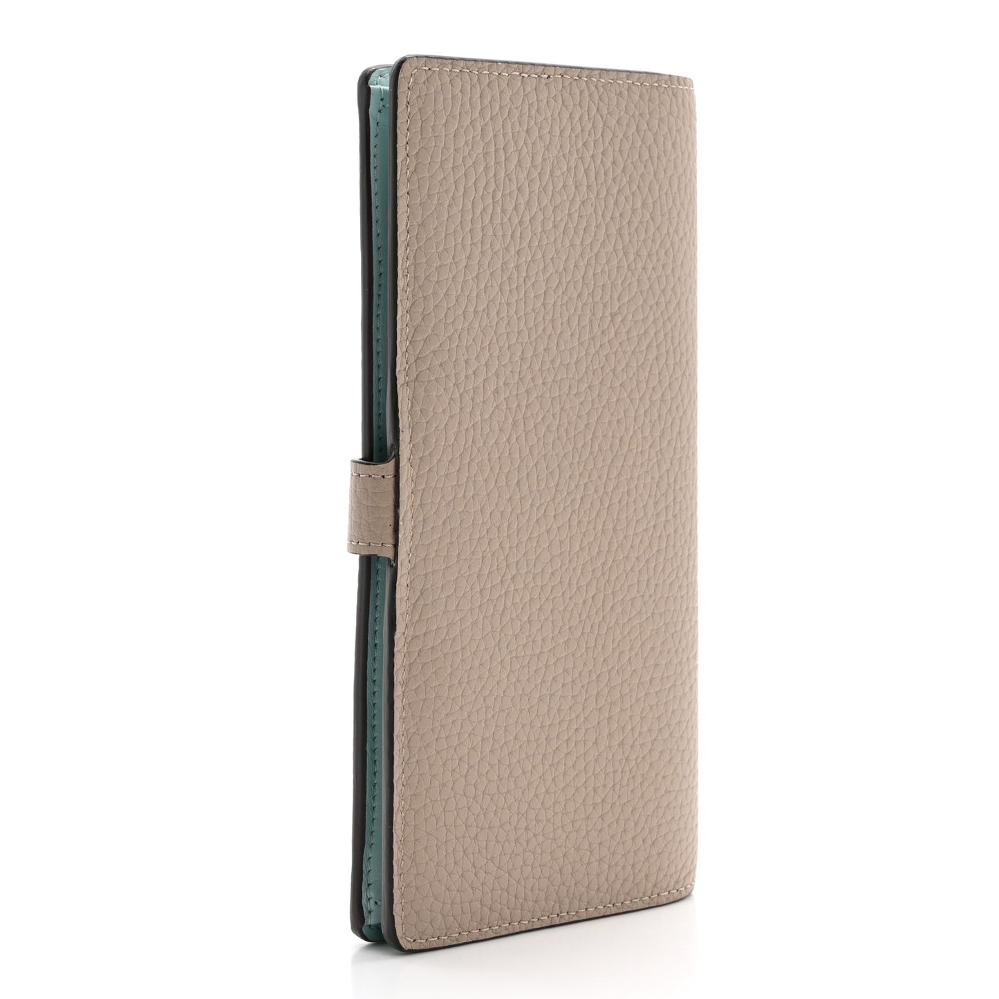 Taurillon LV Vertical Capucines Wallet Galet Aquamarine