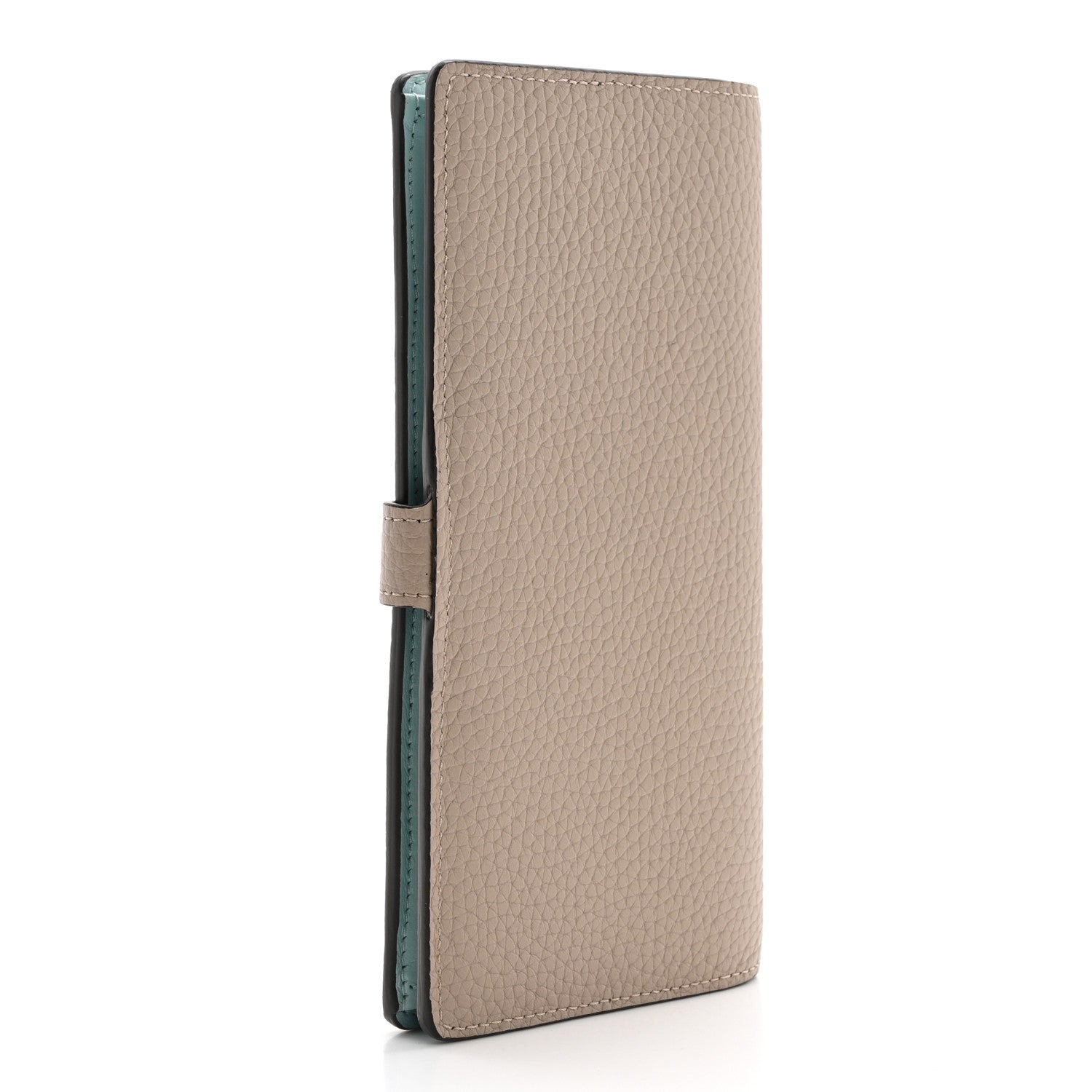 Louis Vuitton Taurillon LV Vertical Capucines Wallet Galet Aquamarine 3 of 7