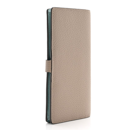 Louis Vuitton Taurillon LV Vertical Capucines Wallet Galet Aquamarine 3 of 7