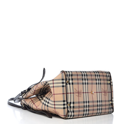 Burberry Haymarket Check Large Canterbury Tote Chocolate 4 of 17