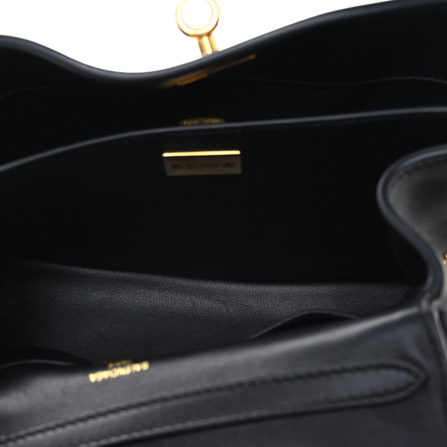 Balenciaga Natural Smooth Calfskin Mini Rodeo Top Handle Handbag Black 6 of 12