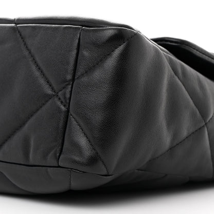 Chanel Lambskin Quilted Large Chanel 19 Flap Black 10 of 11