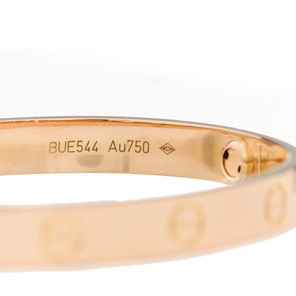 Cartier 18K Pink Gold LOVE Bracelet 16 4 of 8