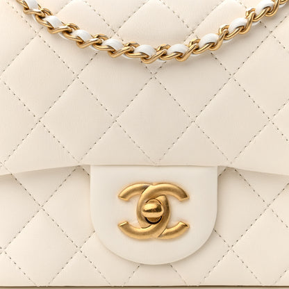 Chanel Lambskin Quilted Mini Pearl Crush Flap White 8 of 10