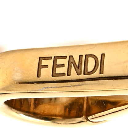 Fendi Cannete Ribbon Poly Vitello Century Logo Adjustable Strap You Lollipop Limon Black 7 of 7