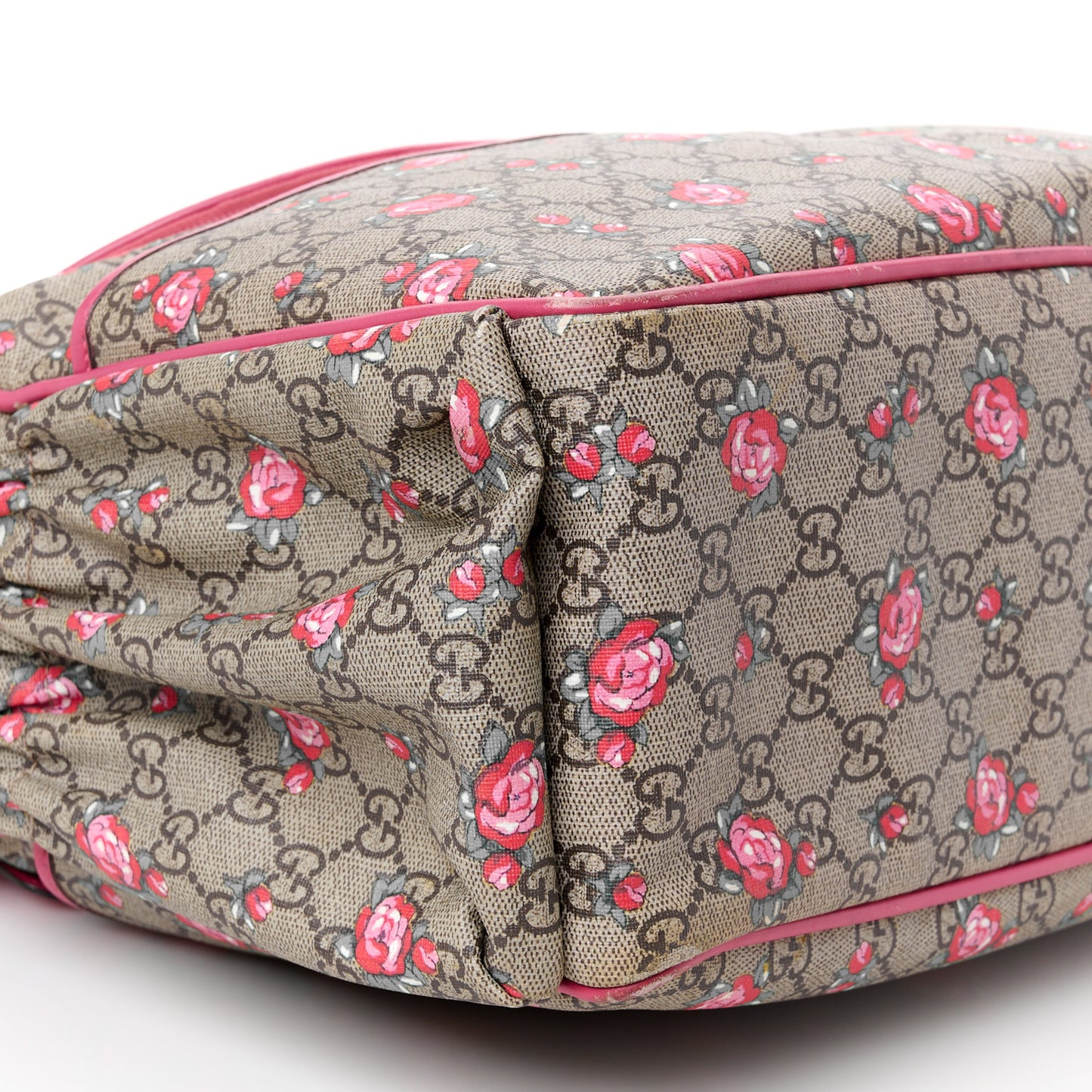 GG Supreme Monogram Rose Bud Diaper Bag Pink