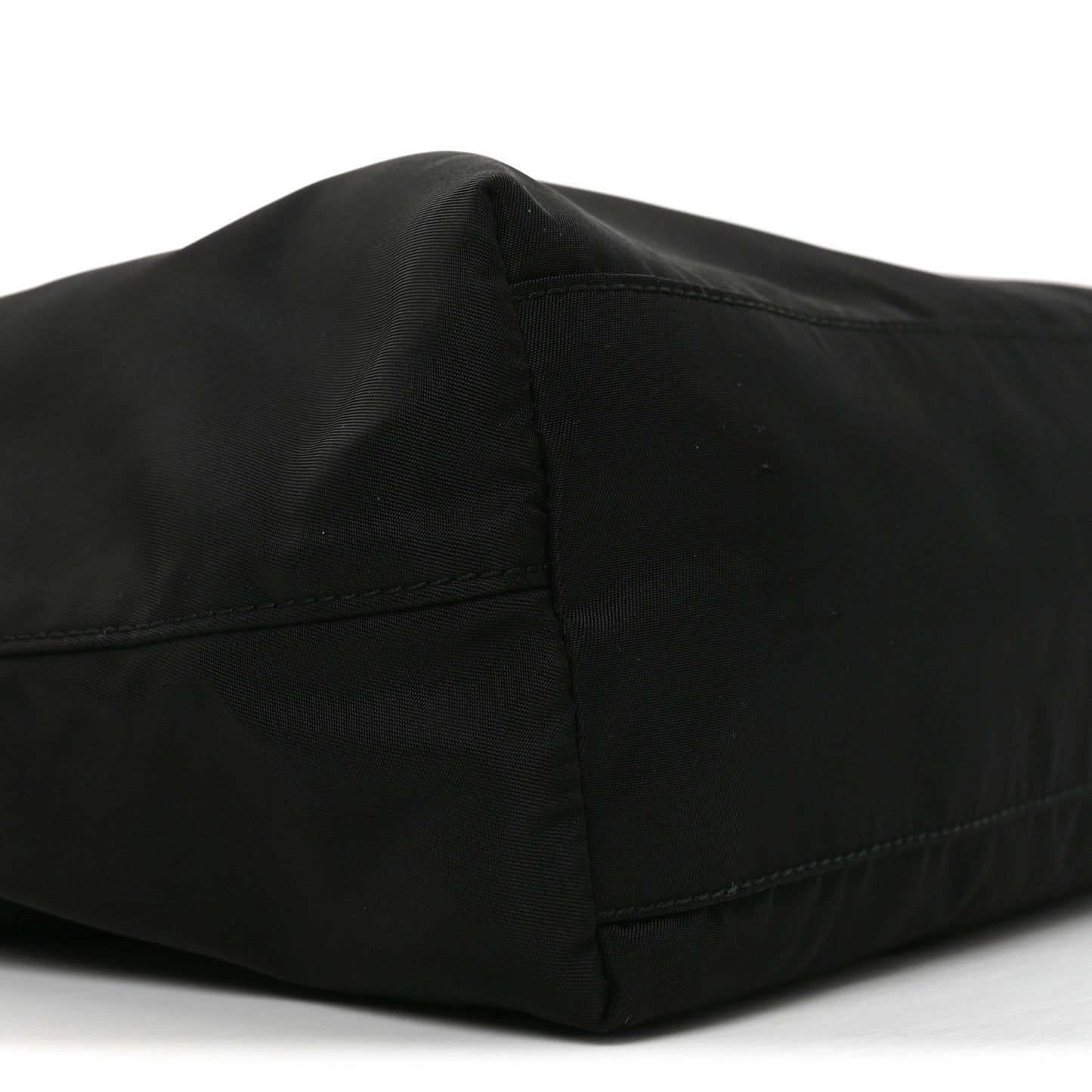 Tessuto Nylon Soft Calfskin Tote Black