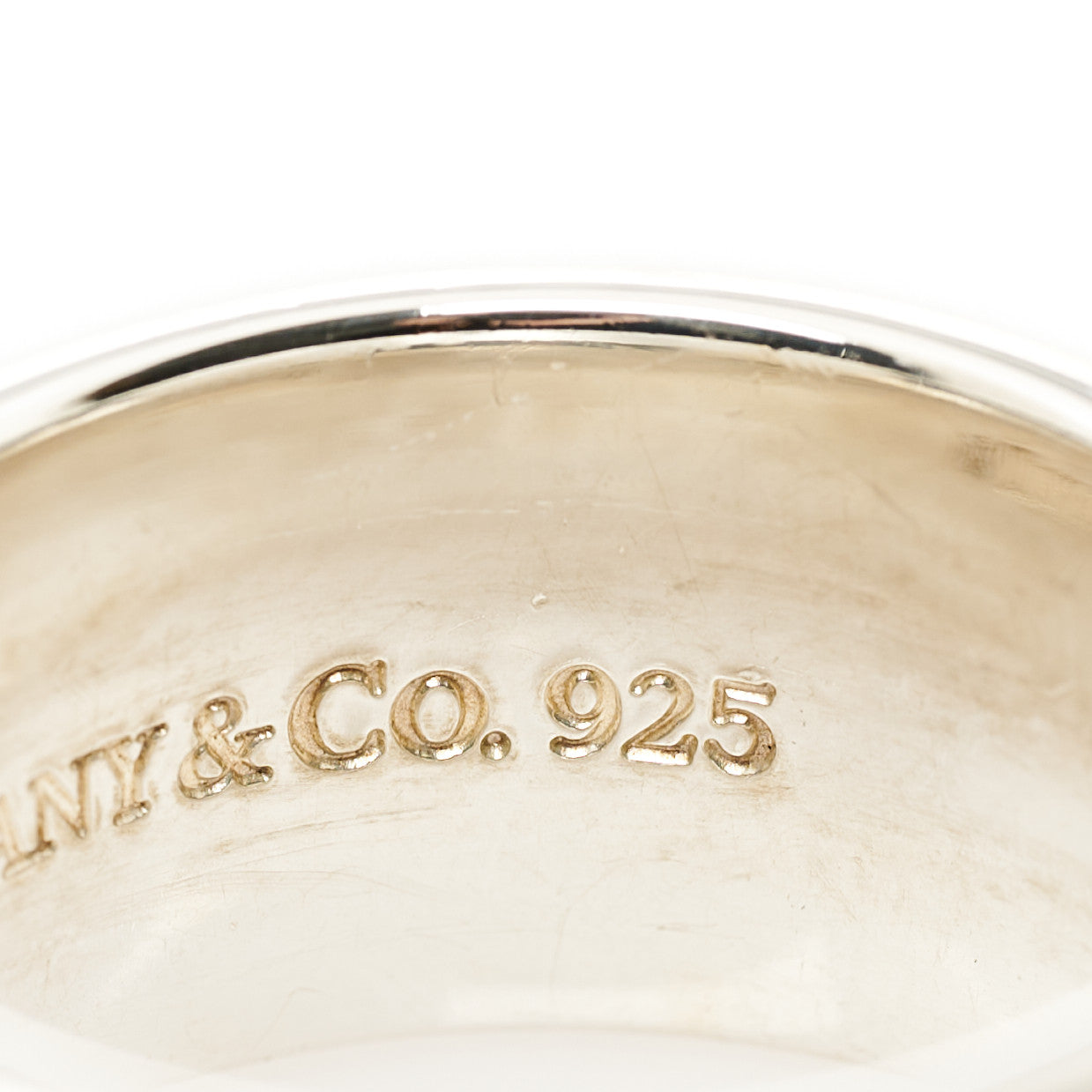 Tiffany Sterling Silver Wide 1837 Ring 60 9.25 7 of 7
