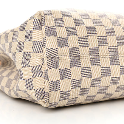 Louis Vuitton Damier Azur Graceful MM Rose Ballerine 8 of 14