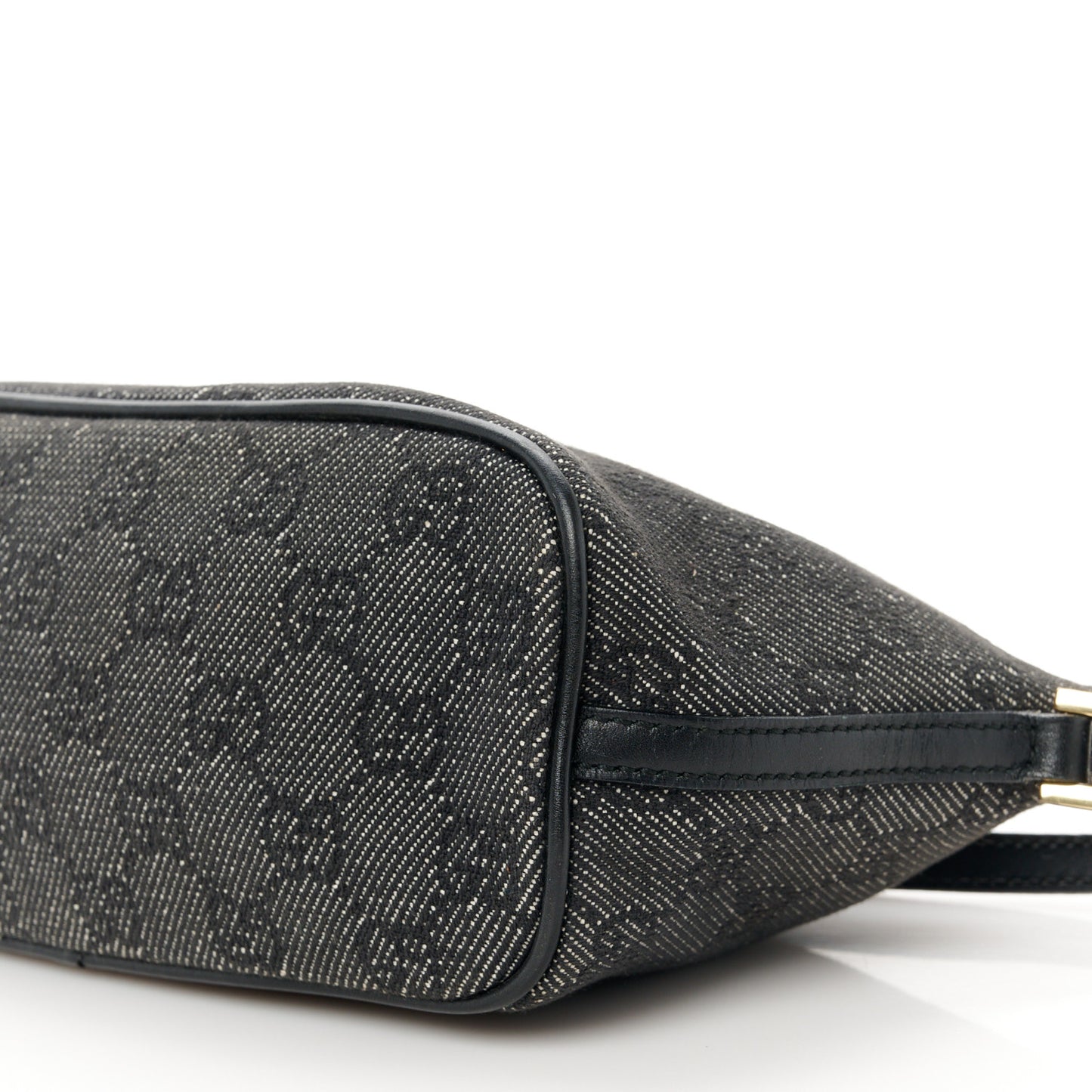 Denim Monogram Boat Pochette Black