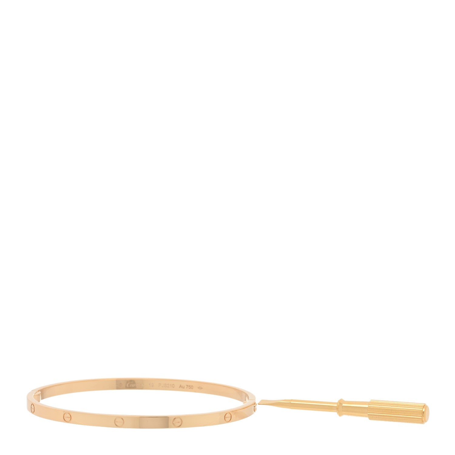 Cartier 18K Yellow Gold Small LOVE Bracelet 19 4 of 4