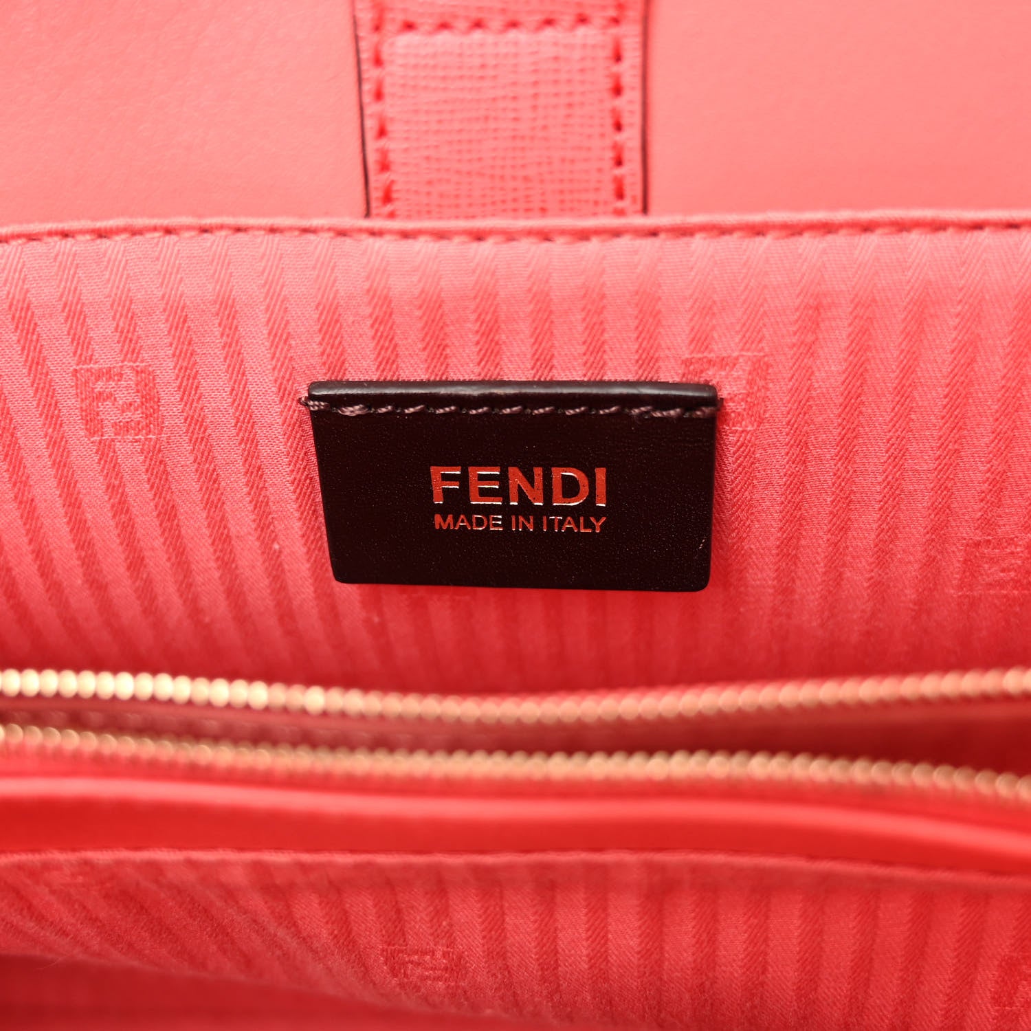 Fendi Vitello Elite Flamingo Petite 2Jours Tote Rosa Exstasy 6 of 12