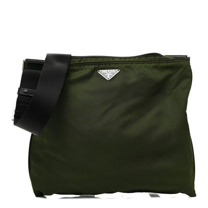 Prada Nylon Vela Flat Messenger Bag Mimetico 1 of 12