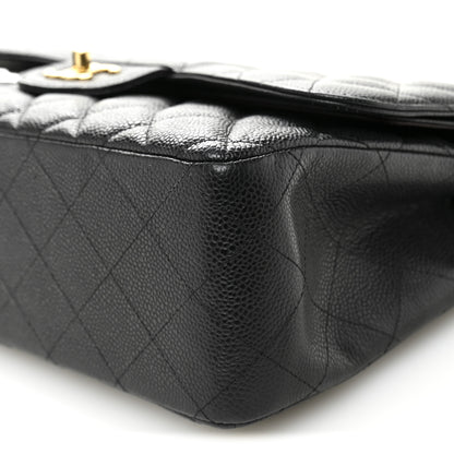 Chanel Caviar Quilted Jumbo Double Flap Black 10 of 10