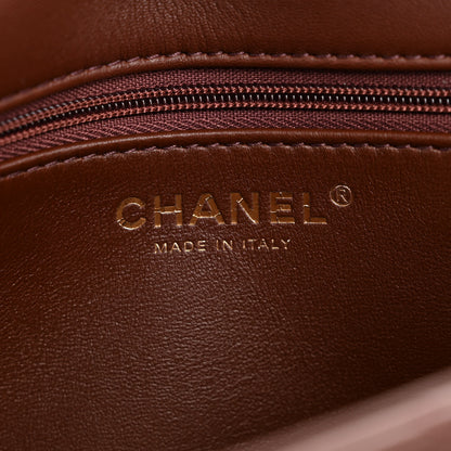 Chanel Shearling Lambskin Quilted Furry Coco Flap Beige Dark Brown 6 of 12
