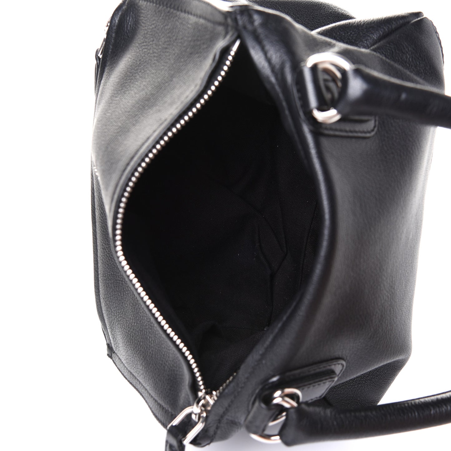 Sugar Goatskin Small Pandora Black